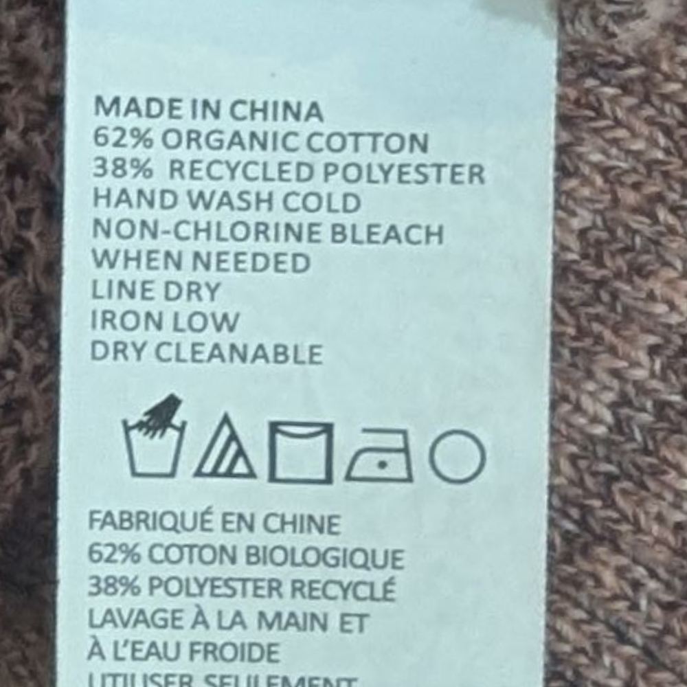 Prana Women's Cloud Blush Deep V Back Coronet Sweater Travel Slouchy (M) - Picture 6 of 8